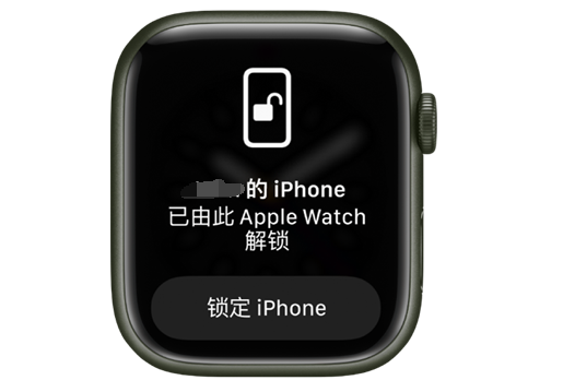 通城苹果手机维修分享用 AppleWatch 解锁配备面容 ID 的 iPhone方法 